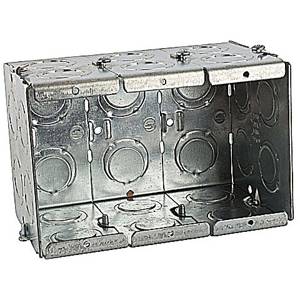 3-Gang 26-KO, 71 Cu Inch, Thomas & Betts Corporation GW-335-G Masonry Box