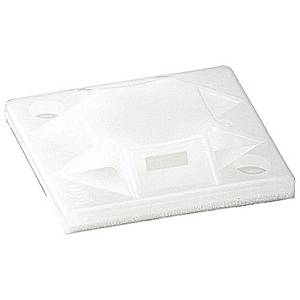 Catamount® MPNY-750-9-C Cable Tie Mounting Base, Adhesive Mount, 0.14 in W Tie, Nylon/Polyamide 6.6, Natural