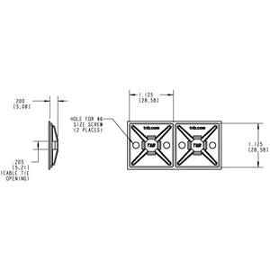 collier de serrage thomas & betts mpny 1000 9 c   100 x embases de