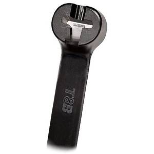Ty-Rap® TY528MX 2-Piece High Performance Standard Cable Tie, 14.2 in L x 0.19 in W x 0.055 in THK, Nylon/Polyamide 6.6, Black