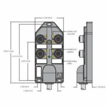 Turck, Inc. E8033444 Multibox®, Eurofast® Junction Box