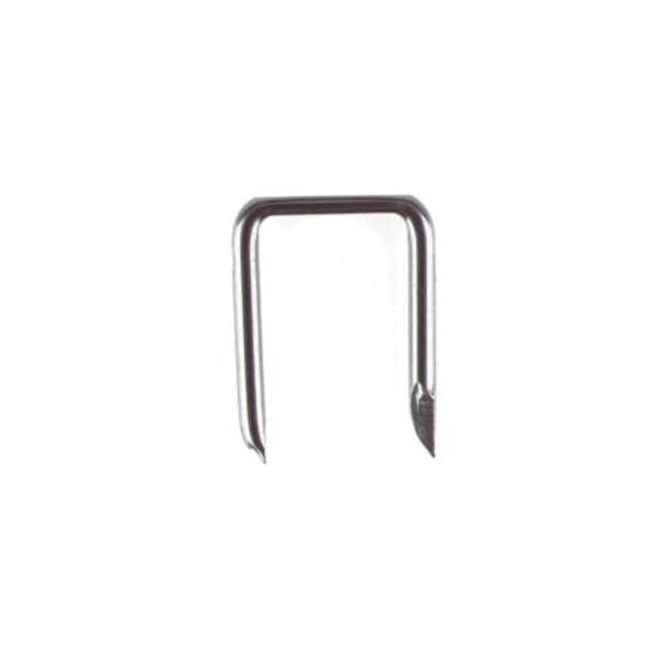 Steel City® 17-142B Hardware Rough-In Cable Staple, 37/64 in W Crown, 1-1/8 in L Leg, 12 to 10 AWG Cable, Steel