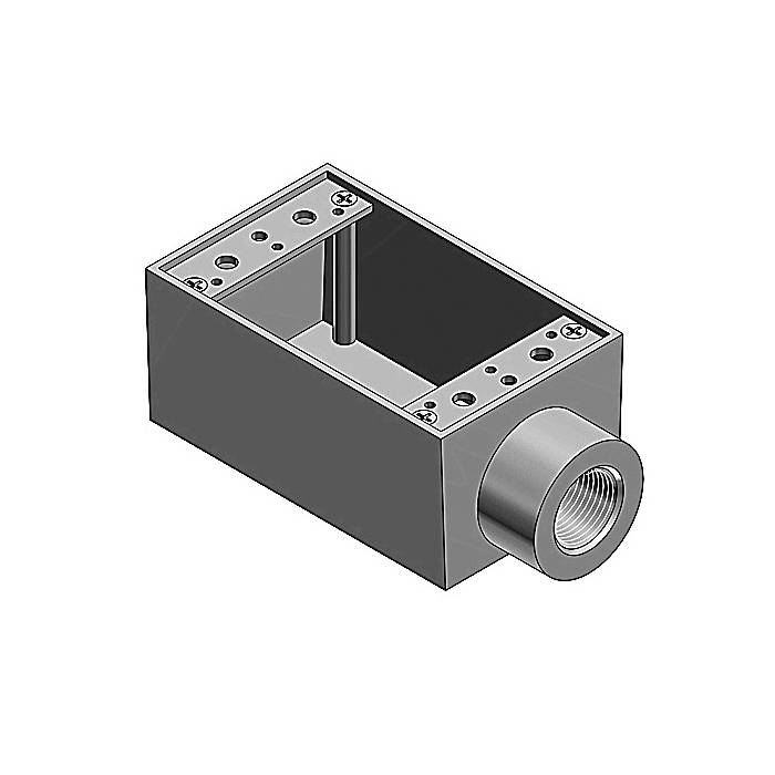 T&B® AFS-1 Type FS Dead End Shallow Style Device Box, Die Cast Aluminum ...