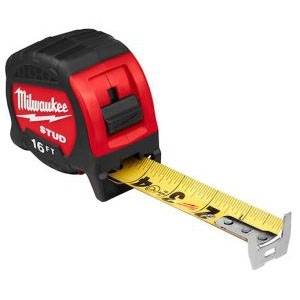 1-5/16" x 16', Milwaukee Tool 48-22-9716 STUD™, EXO360™ Measuring Tape, 2-Sided