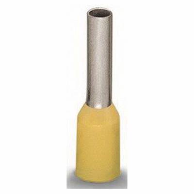 WAGO 216-205 Insulated Ferrule, 14 AWG Conductor, 8 to 14-1/2 in L, Yellow (Discontinued)