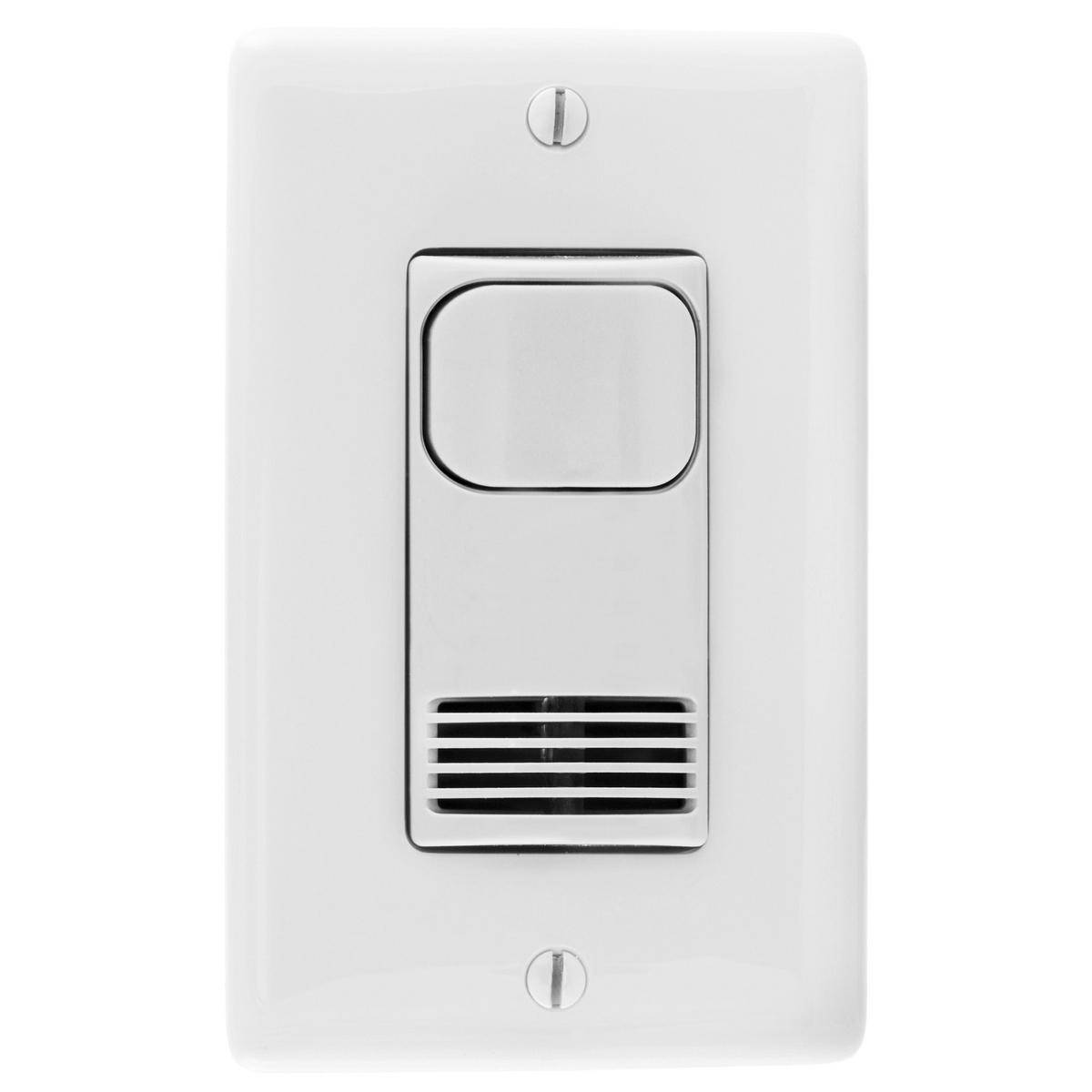 Wiring Device-Kellems H-MOSS® AD2000W1N 1-Circuit 1 Relay Dual Technology Wall Switch Sensor With Photocell, 120 VAC, Passive Infrared/Ultrasonic Sensor, 1000 sq-ft Coverage, Threaded Mount