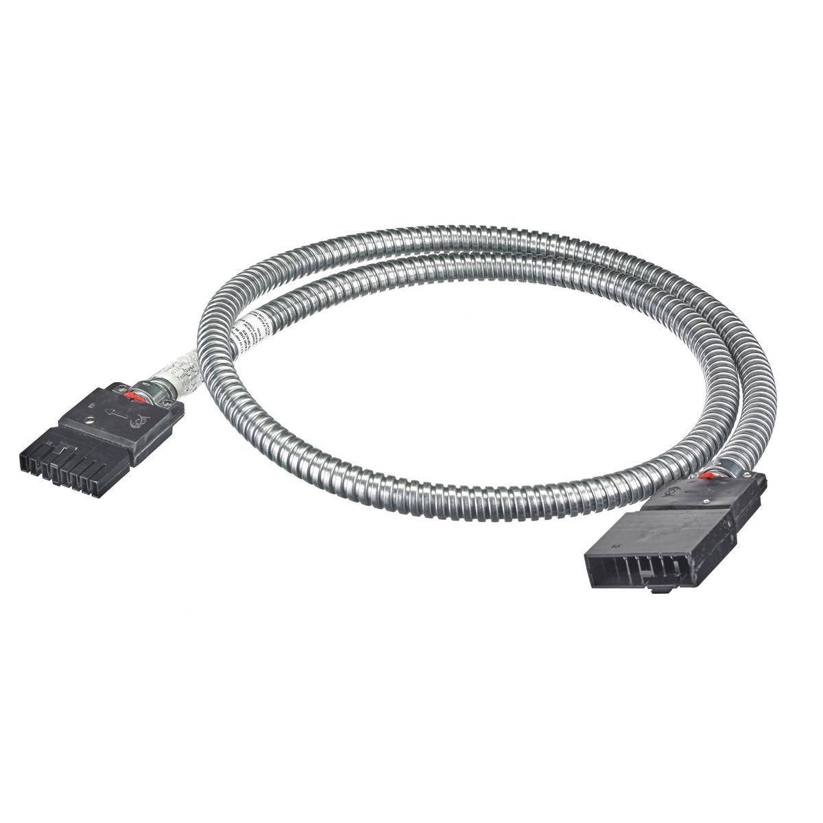 Wiring Device-Kellems CEXT332MFL05 Male to Female Standard Sized Extender Cable, For Use With 3/3/2 Connexions-Zone Distribution System, 12 in Lead, 12/12/12 AWG, Composite