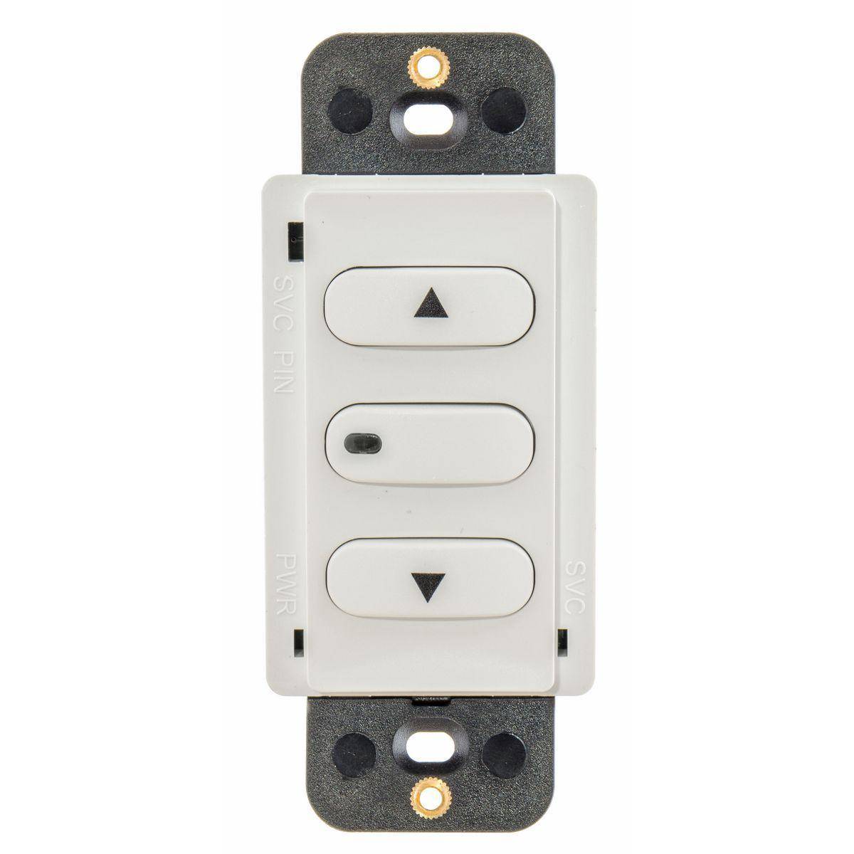 Wiring Device-Kellems DSL010W 1-Gang Insulated Standard Dimming Switch, 30 VDC, 100 mA, Latching Operation, White