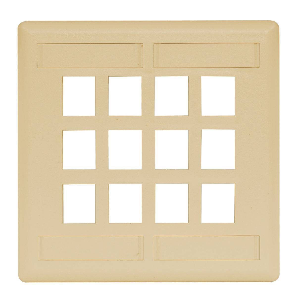 Bryant Electric iSTATION™ IFP212EI Rear Load Keystone Faceplate With ...