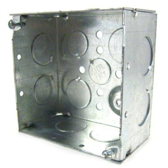 Steel City® 52171-3/4-RD Specialty Outlet Box, Steel, 30.3 cu-in ...