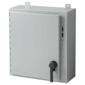 20 x 21.38 x 8, Hoffman A20SA2208LPPL Wall Mount Disconnect Enclosure, NEMA 12/13 IP65, Mild Steel, 1-Door, Continuous Hinged w/Handle