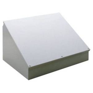 20 x 9.09 x 12, Hoffman C12C20 Consolet Enclosure, NEMA 12/13/IP65, Mild Steel, 30/60Deg